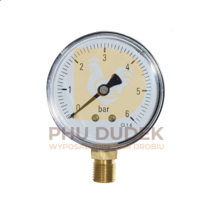 Manometr 0-6 bara gwint dolny