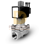 Elektrozawór nierdzewny normalnie zamknięty NC 1/2" cala 230V 