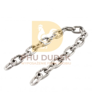 Łańcuch kwasoodporny 4mm 4x16 mm DIN 5685 A4 ogniwo krótkie nad kosz paszowy