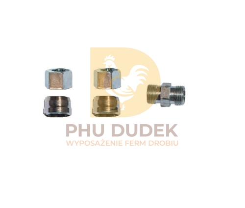 Łącznik skręcany do zamgławiania zraszania