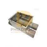 Przyłącze jarzmo pod silos podwójne nierdzewne 75