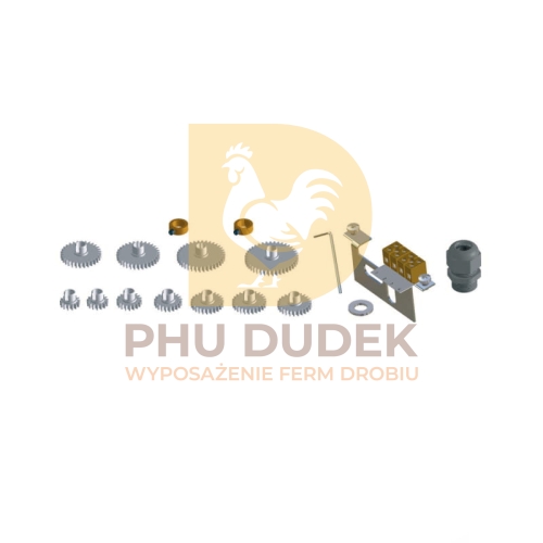 Zestaw montażowy do potencjometru z kółkami zębatymi RIDDER