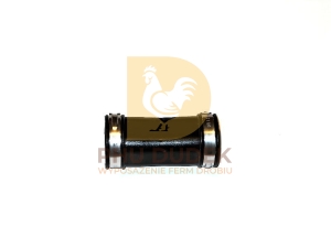 Łącznik prosty złączka mufa do linii pojenia 22x22mm z obejmami nierdzewnymi