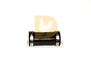 Łącznik prosty złączka mufa do linii pojenia 22x22mm z obejmami nierdzewnymi